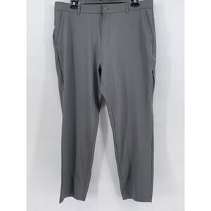 HURLEY Men's Gray 5-Pocket Hybrid Stretch Straight Leg Pant SZ 38X32